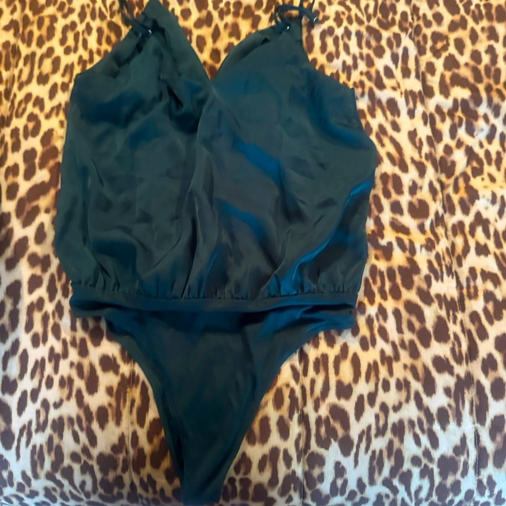 fab'rik  Bodysuit - teal  size small Top